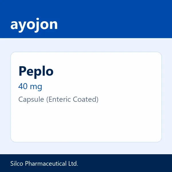 Peplo 40 mg Capsule (Enteric Coated)