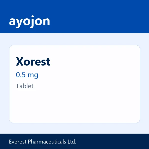 Xorest 0.5 mg Tablet