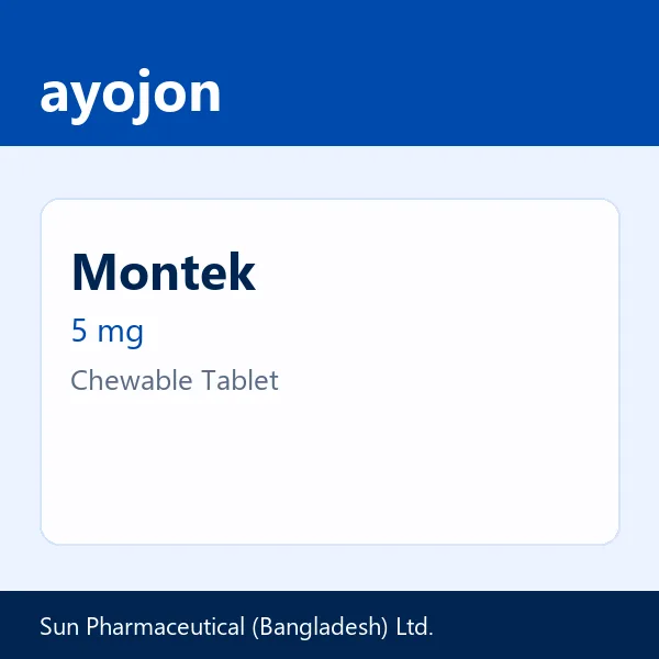 Montek 5 mg Chewable Tablet