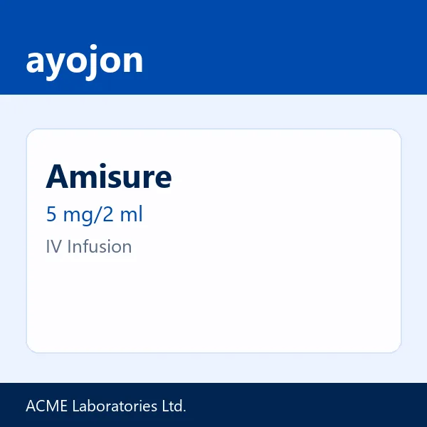 Amisure 5 mg/2 ml IV Infusion