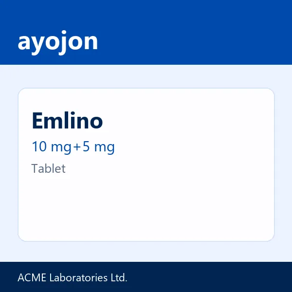 Emlino 10 mg+5 mg Tablet