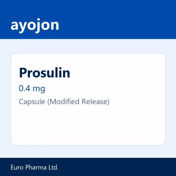 Prosulin 0.4 mg Capsule (Modified Release)