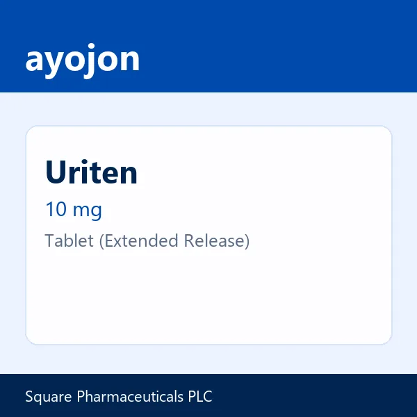Uriten 10 mg Tablet (Extended Release)
