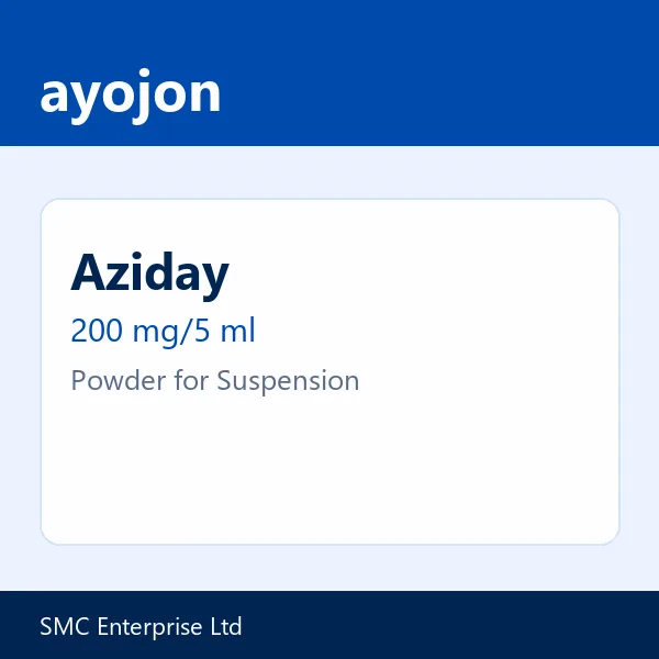 Aziday 200 mg/5 ml Powder for Suspension