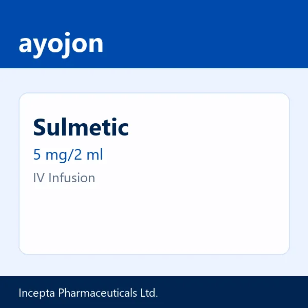 Sulmetic 5 mg/2 ml IV Infusion