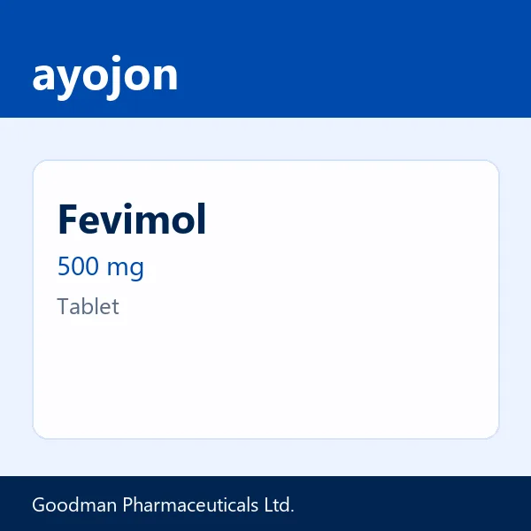 Fevimol 500 mg Tablet