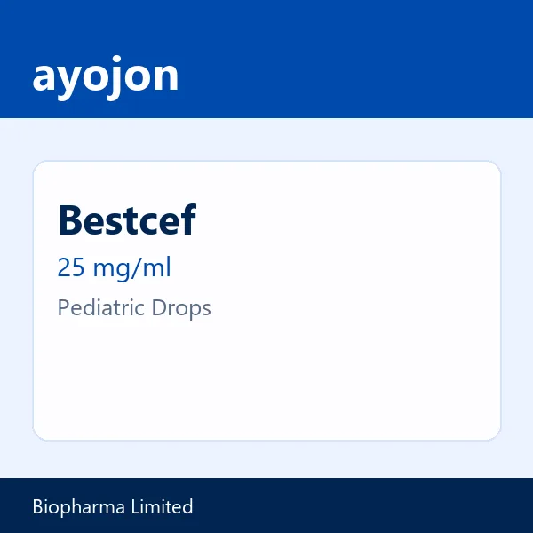 Bestcef 25 mg/ml Pediatric Drops