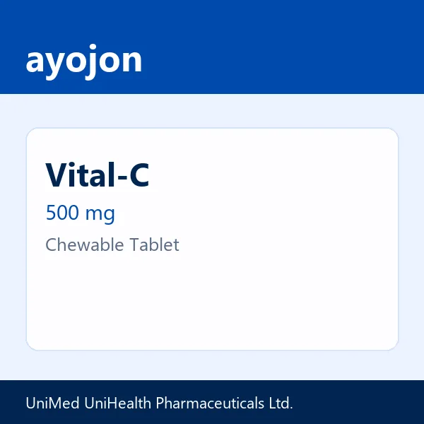 Vital-C 500 mg Chewable Tablet