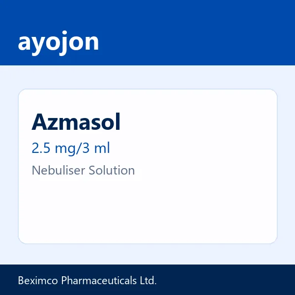 Azmasol 2.5 mg/3 ml Nebuliser Solution