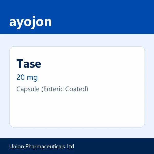 Tase 20 mg Capsule (Enteric Coated)
