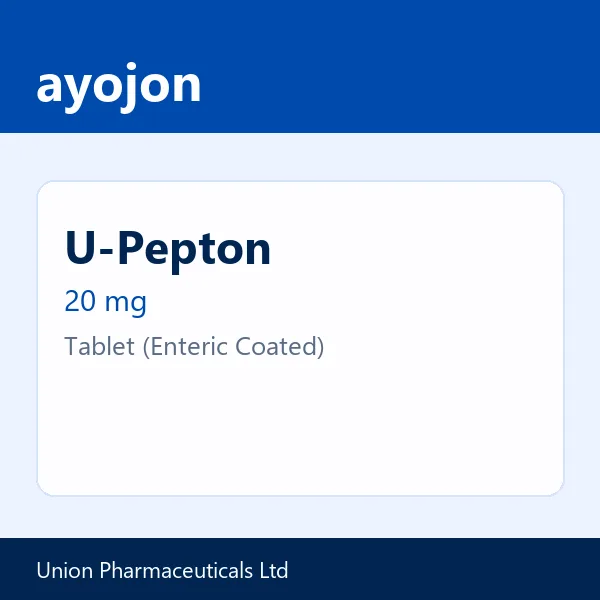 U-Pepton 20 mg Tablet (Enteric Coated)
