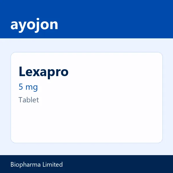 Lexapro 5 mg Tablet