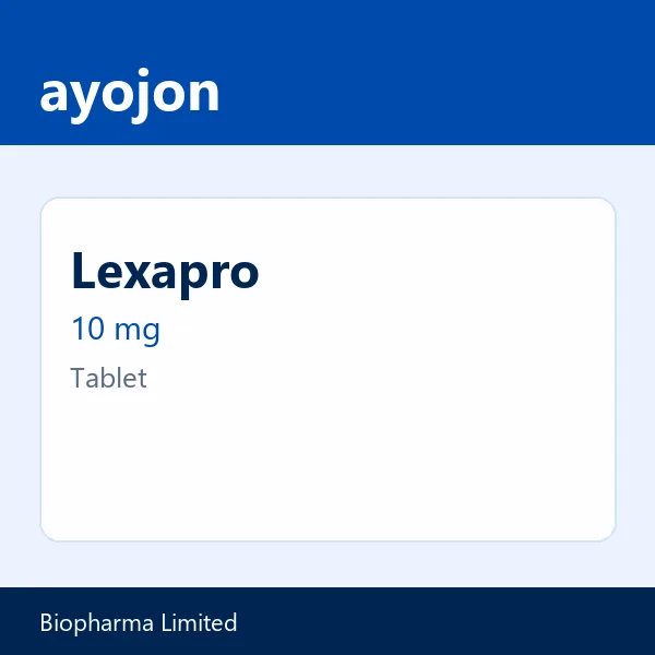 Lexapro 10 mg Tablet