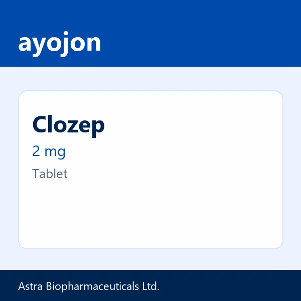 Clozep 2 mg Tablet