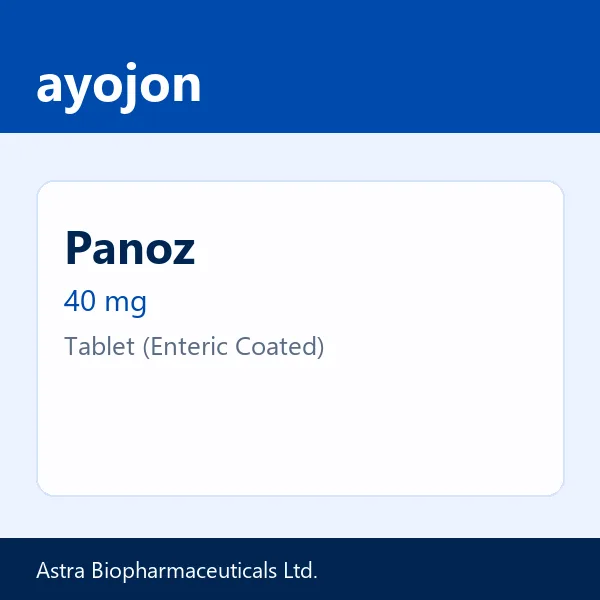 Panoz 40 mg Tablet (Enteric Coated)