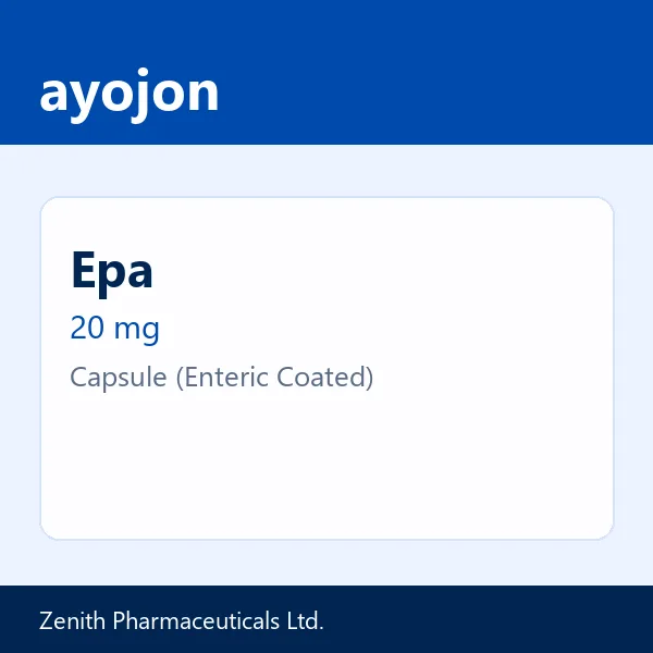 Epa 20 mg Capsule (Enteric Coated)