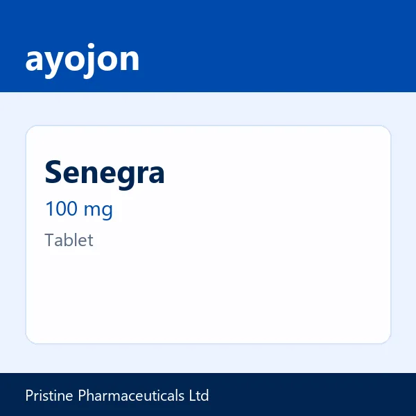 Senegra 100 mg Tablet