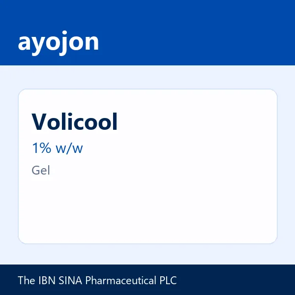 Volicool 1% w/w Gel