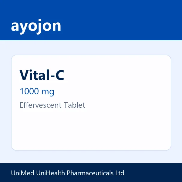 Vital-C 1000 mg Effervescent Tablet