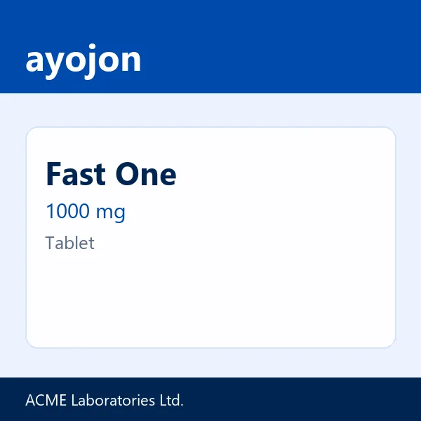Fast One 1000 mg Tablet