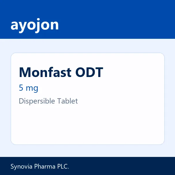 Monfast ODT 5 mg Dispersible Tablet