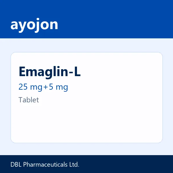 Emaglin-L 25 mg+5 mg Tablet