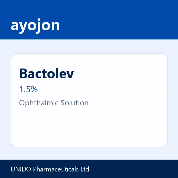 Bactolev 1.5% Ophthalmic Solution