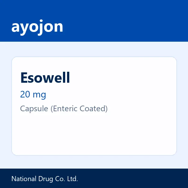 Esowell 20 mg Capsule (Enteric Coated)