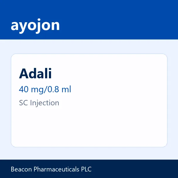 Adali 40 mg/0.8 ml SC Injection