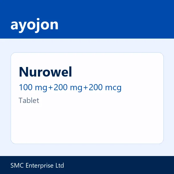 Nurowel 100 mg+200 mg+200 mcg Tablet