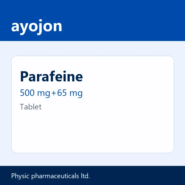 Parafeine 500 mg+65 mg Tablet