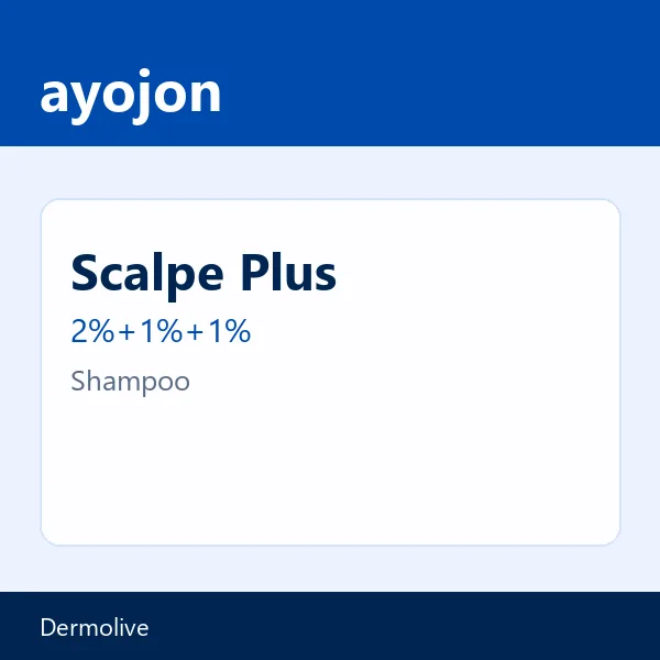 Scalpe Plus 2%+1%+1% Shampoo