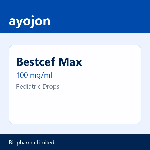 Bestcef Max 100 mg/ml Pediatric Drops