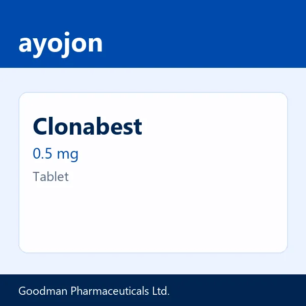 Clonabest 0.5 mg Tablet
