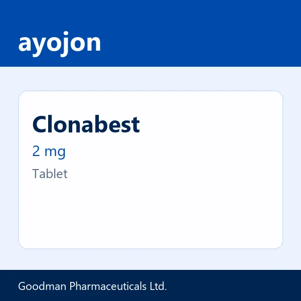 Clonabest 2 mg Tablet
