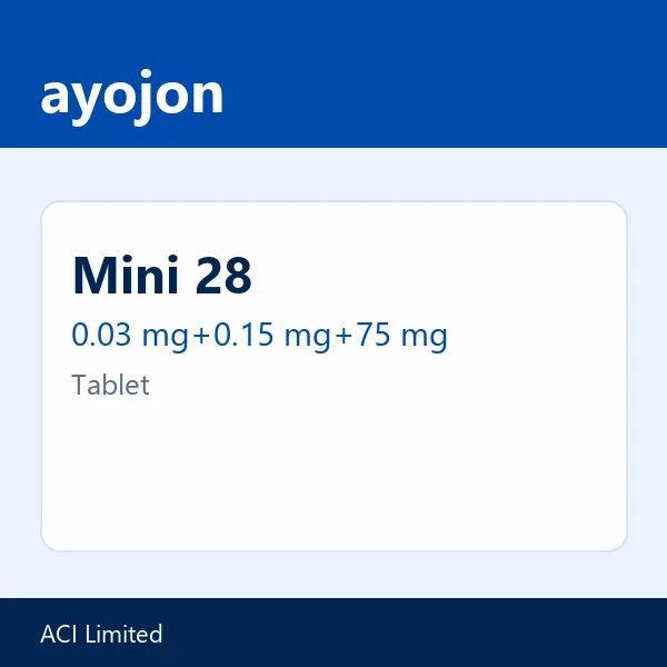 Mini 28 0.03 mg+0.15 mg+75 mg Tablet