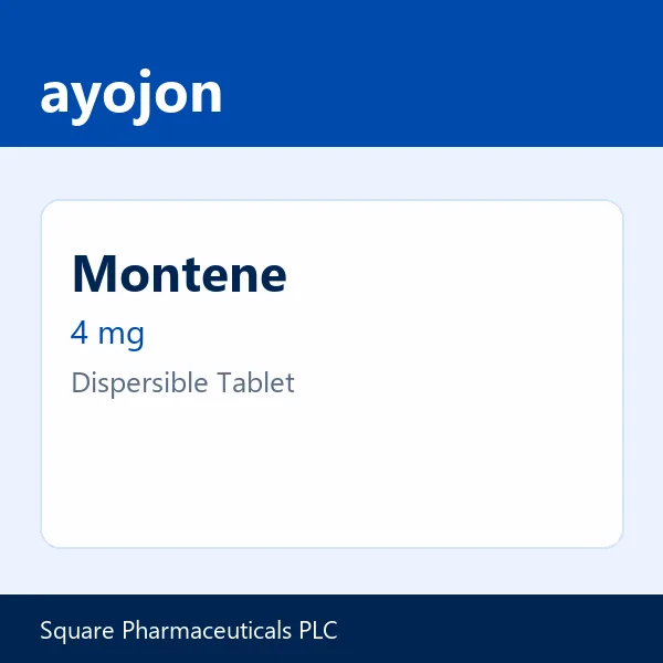 Montene 4 mg Dispersible Tablet
