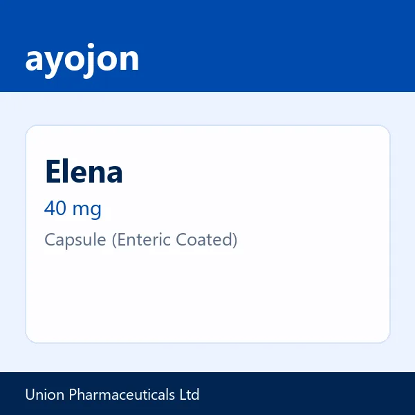 Elena 40 mg Capsule (Enteric Coated)