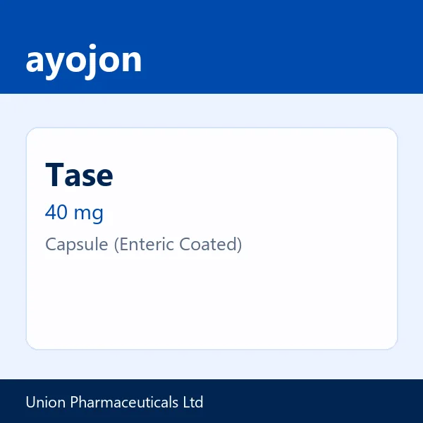 Tase 40 mg Capsule (Enteric Coated)
