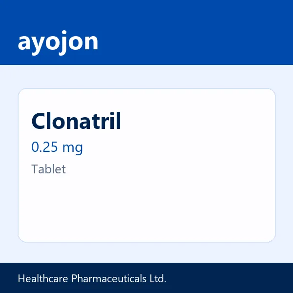 Clonatril 0.25 mg Tablet