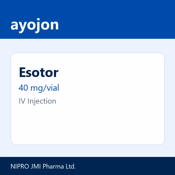 Esotor 40 mg/vial IV Injection