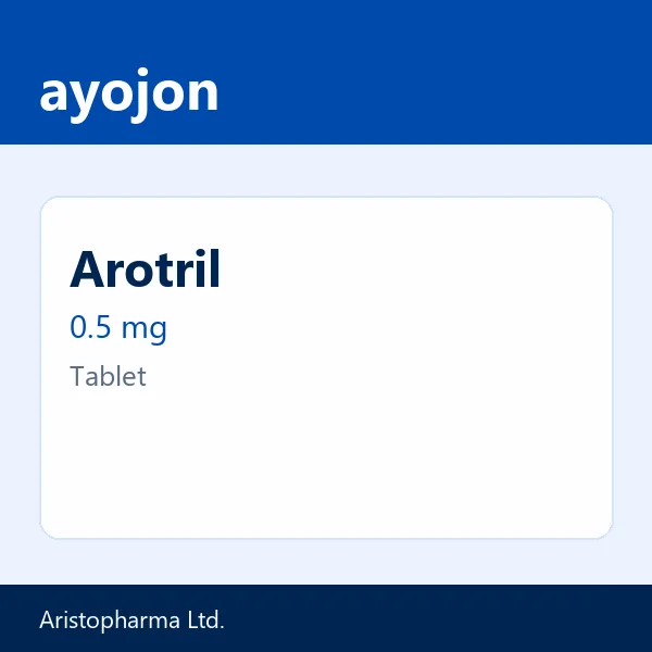 Arotril 0.5 mg Tablet