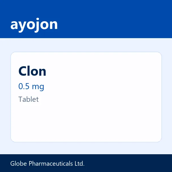 Clon 0.5 mg Tablet