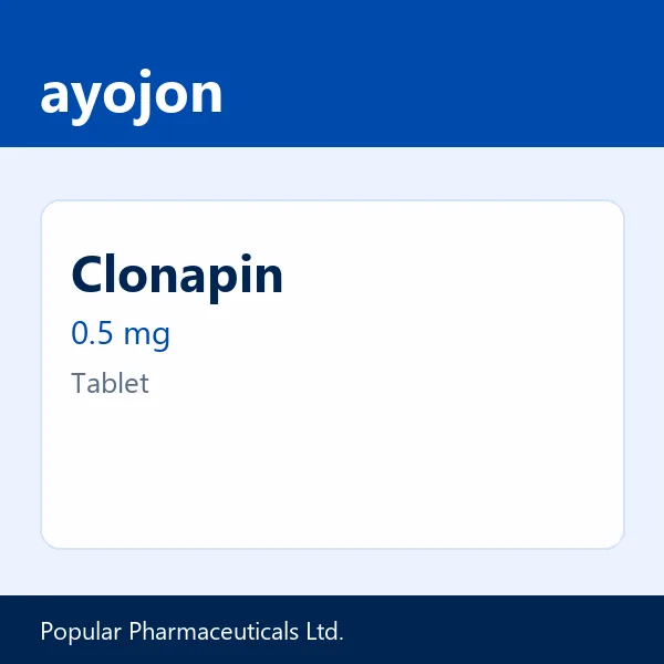 Clonapin 0.5 mg Tablet