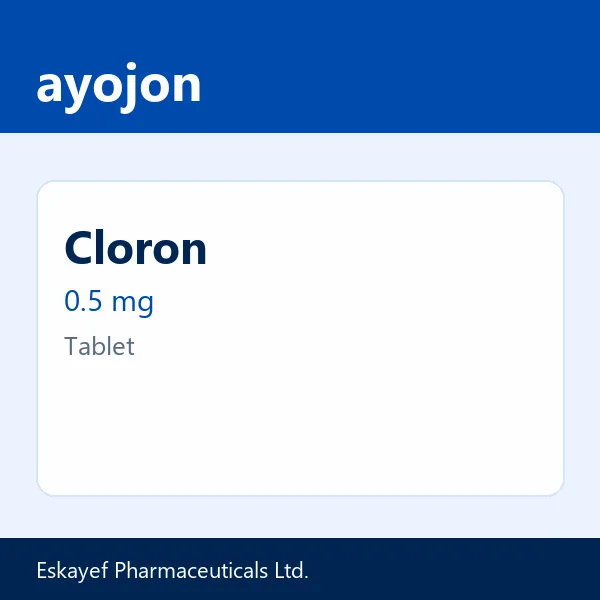 Cloron 0.5 mg Tablet