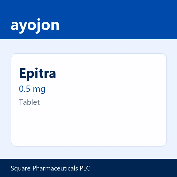 Epitra 0.5 mg Tablet