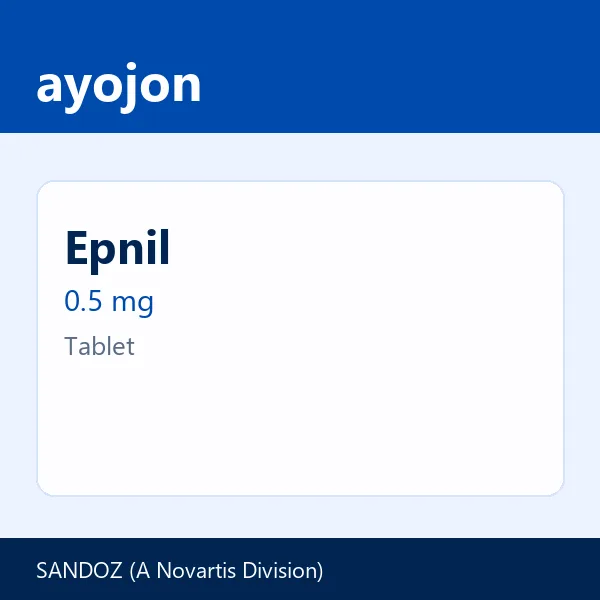 Epnil 0.5 mg Tablet