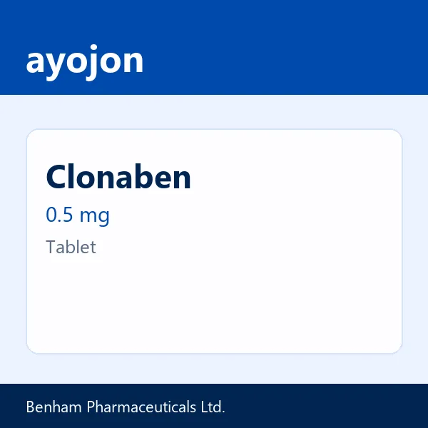Clonaben 0.5 mg Tablet
