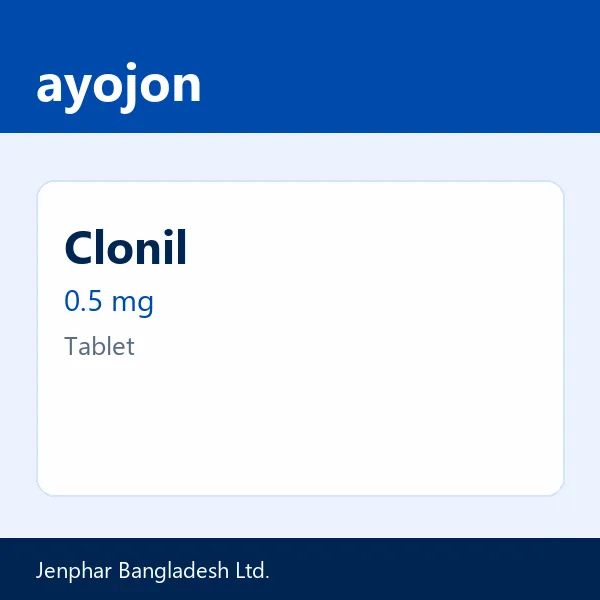 Clonil 0.5 mg Tablet