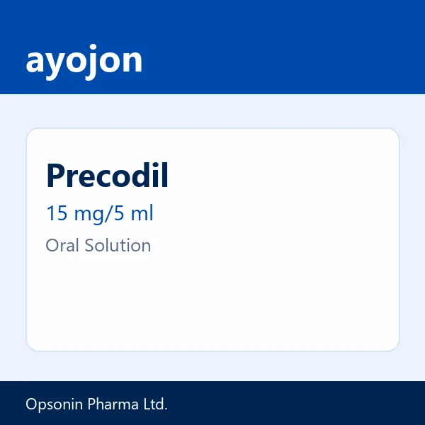 Precodil 15 mg/5 ml Oral Solution